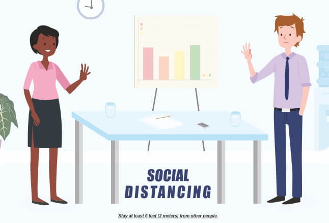Social distancing at work