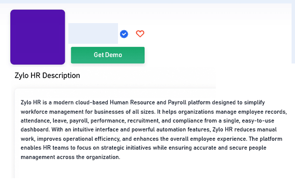 Product description document with key benefits section