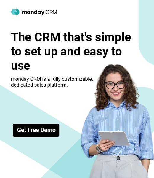 monday sales CRM Banner