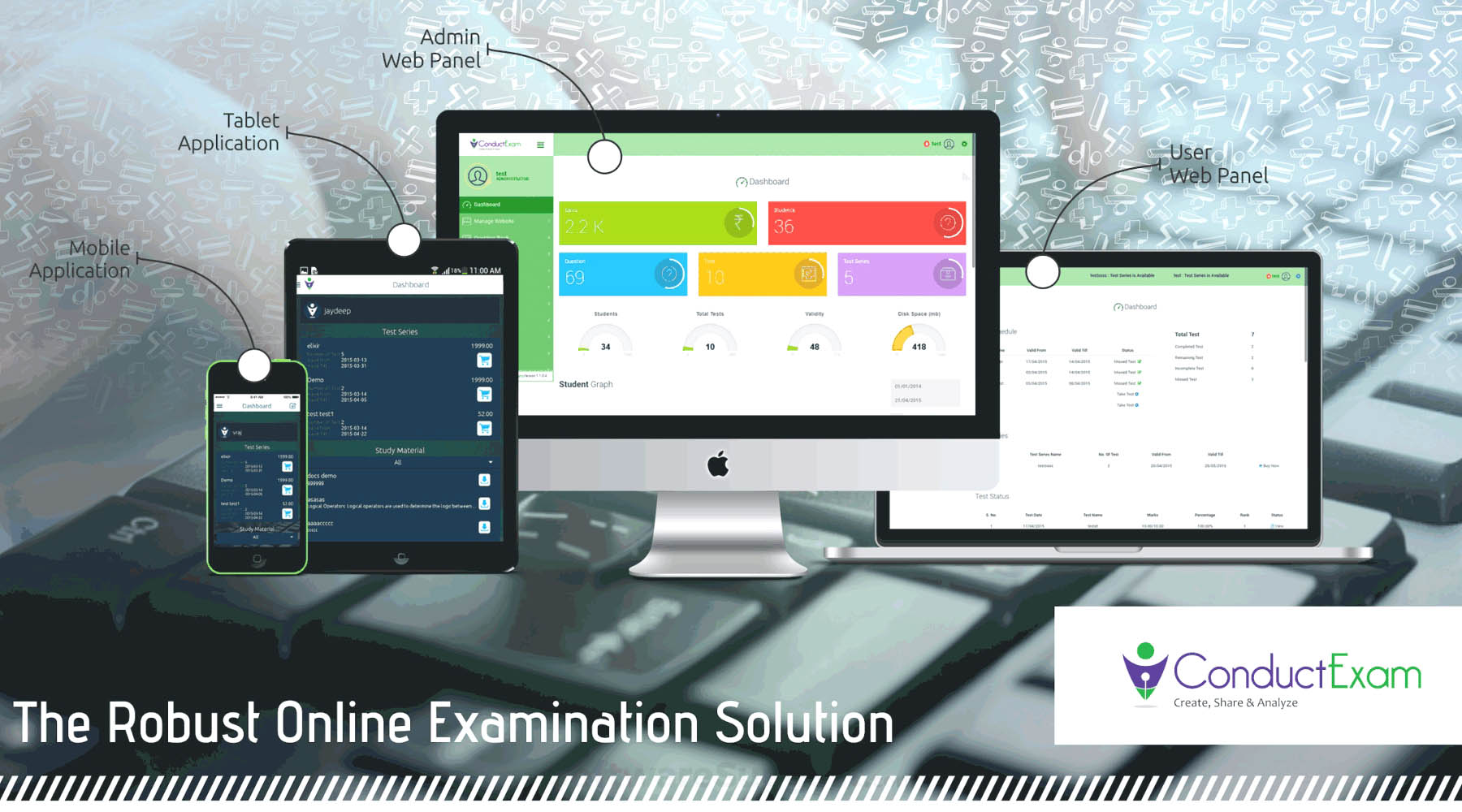 Conduct Exam Screenshots