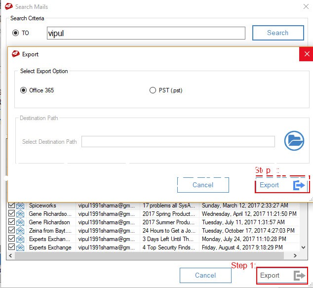 MailsDaddy EML to Office 365 Migration Screenshots