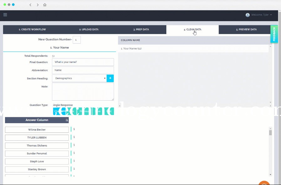 VizualSurvey Screenshots