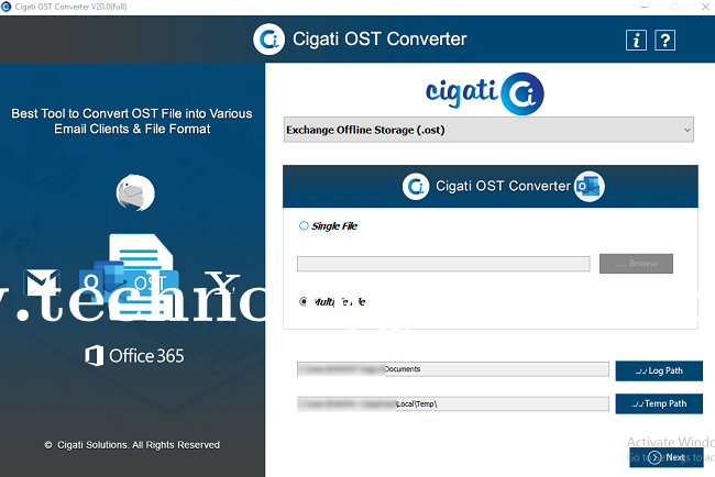 Cigati OST Converter Screenshots