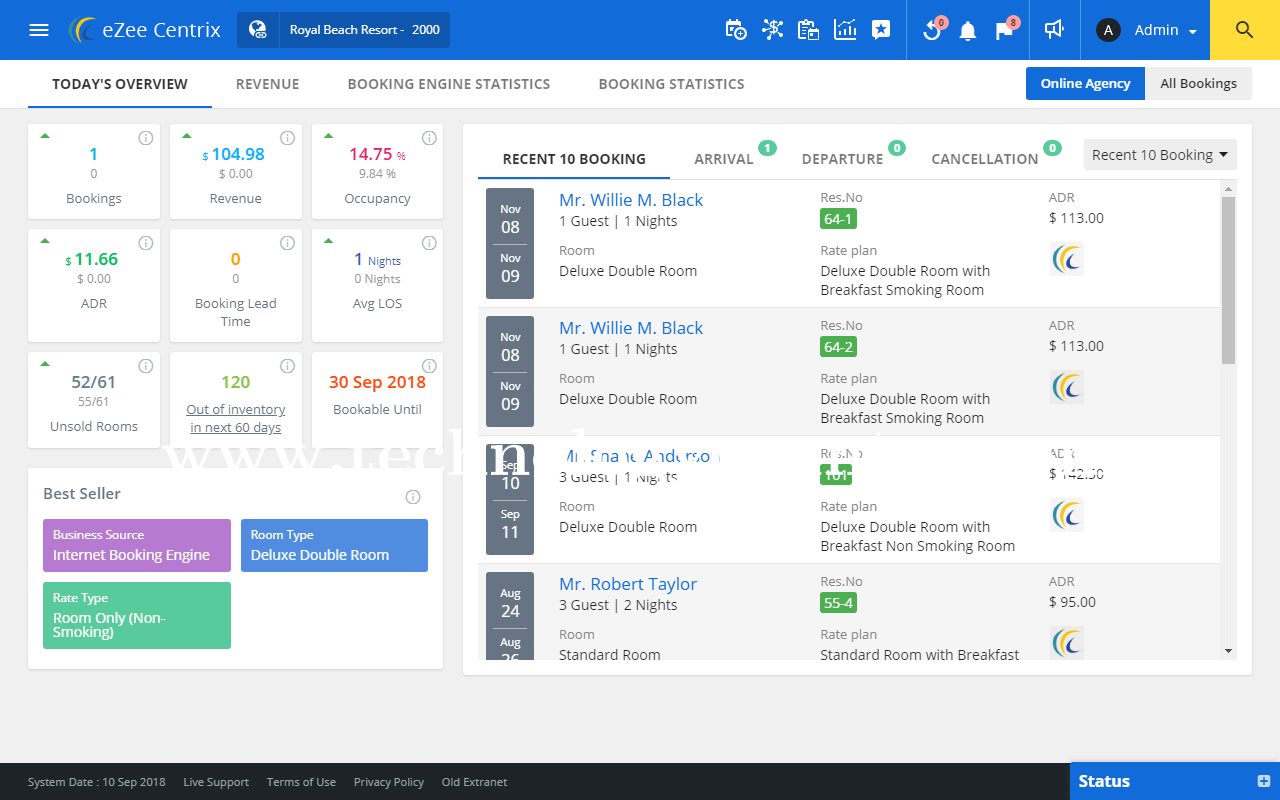 eZee Centrix Screenshots