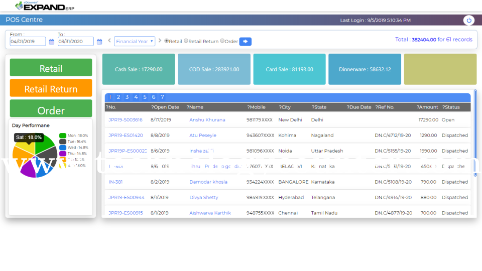 Expand ERP Screenshots