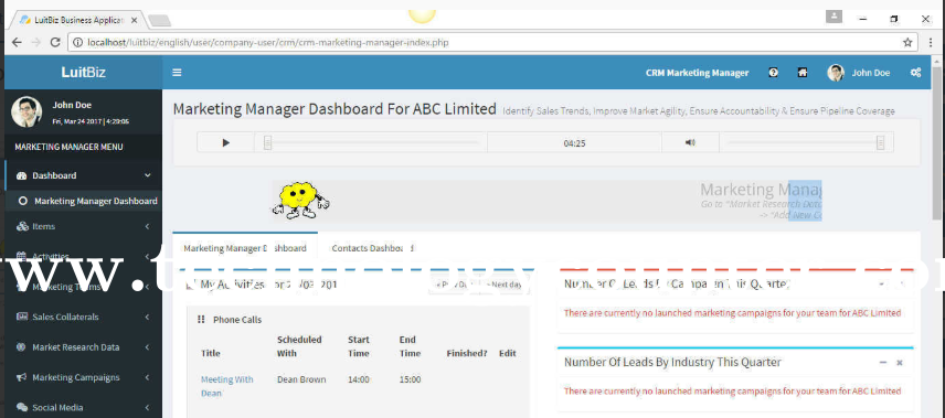 LuitBiz CRM Screenshots