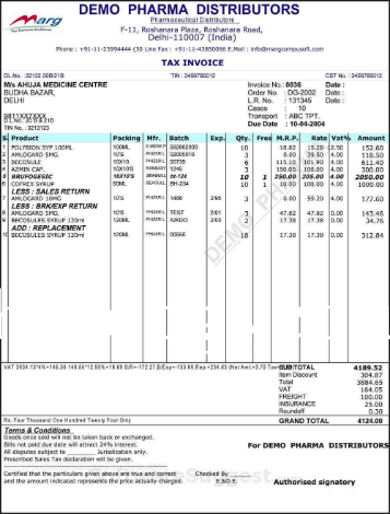 MARG ERP 9+ POS Screenshots