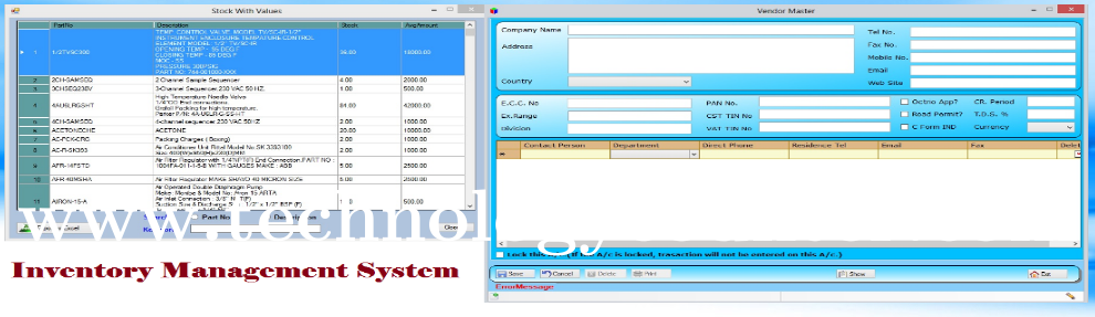 Sepsoft Inventory Management Screenshots