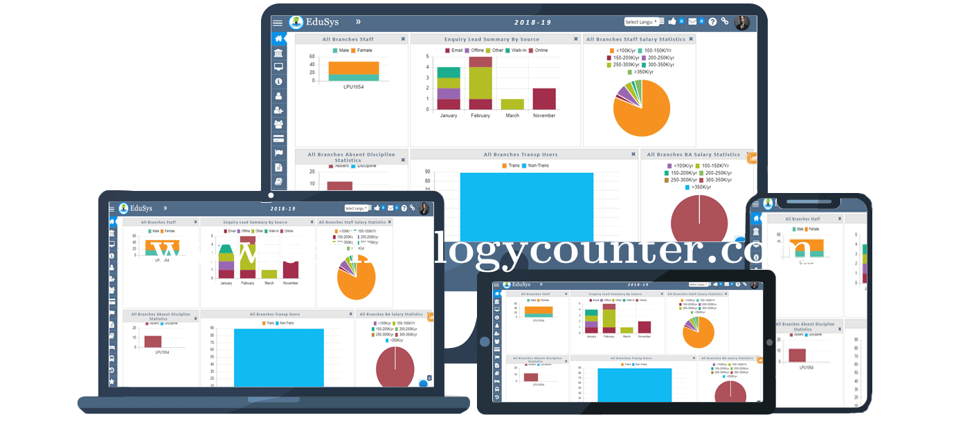 Edusys University Management Screenshots