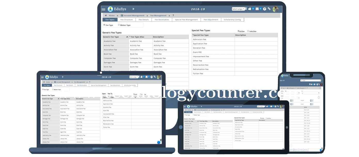 Edusys Online Fee Collection Screenshots