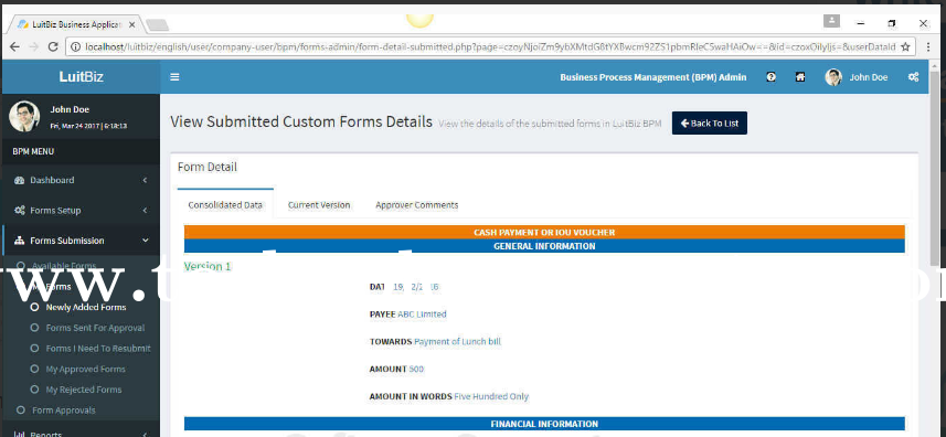 LuitBiz BPM Screenshots