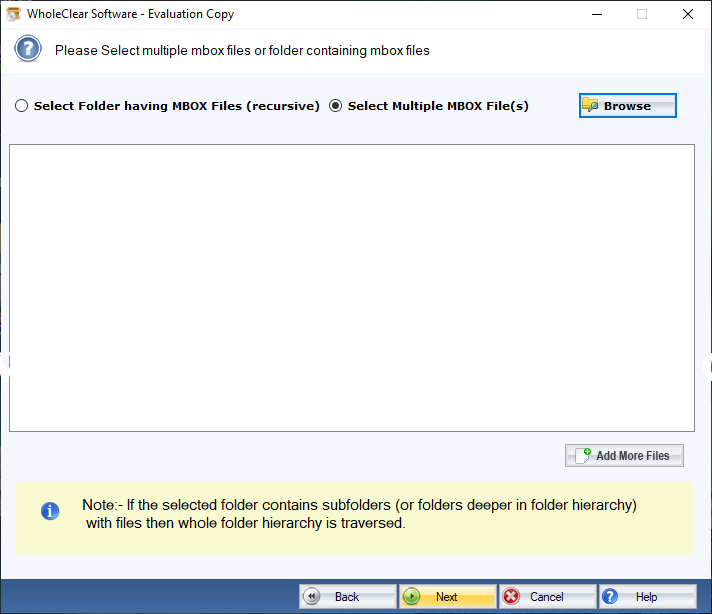 WholeClear MBOX to IMAP Converter Screenshots