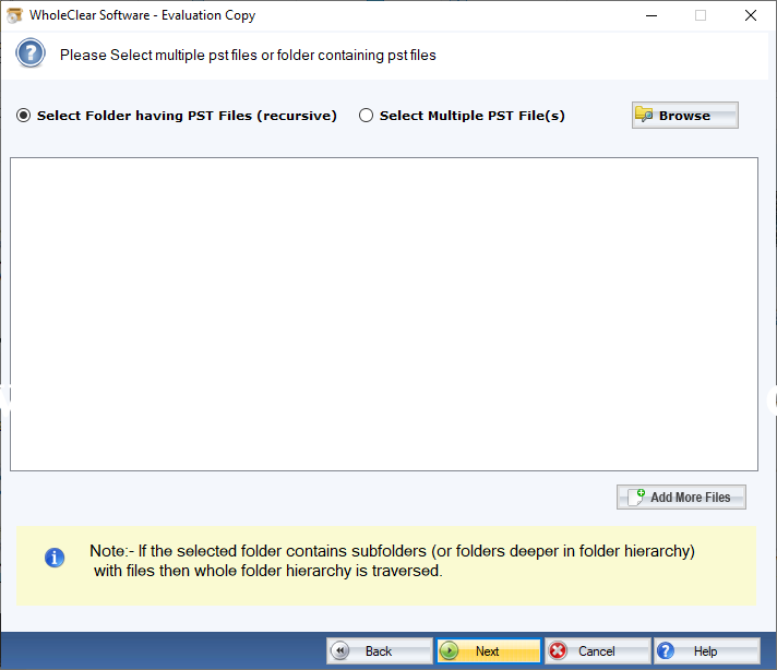 WholeClear PST to IMAP Converter Screenshots