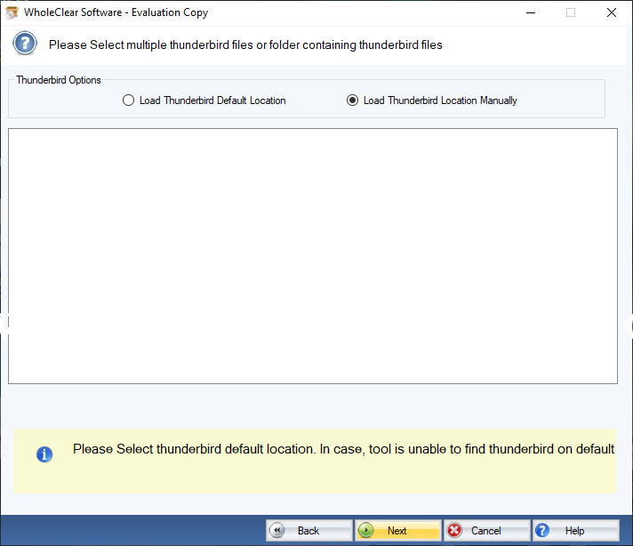 WholeClear Thunderbird to IMAP Converter Screenshots