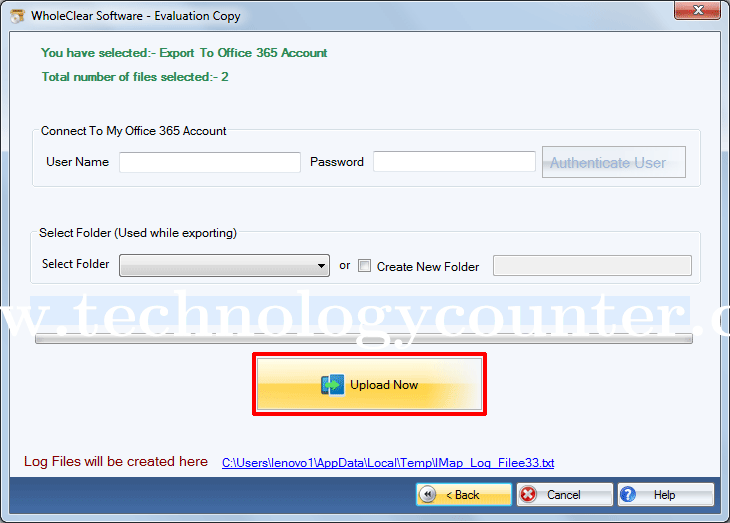 WholeClear Thunderbird to Office 365 Converter Screenshots