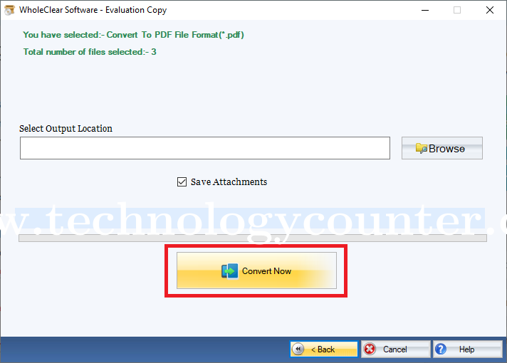 WholeClear Thunderbird to PDF Converter Screenshots