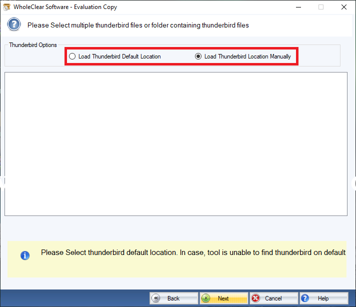 WholeClear Thunderbird to PDF Converter Screenshots