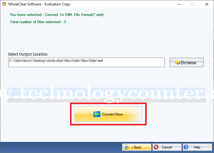 WholeClear Thunderbird to EML Converter Screenshots