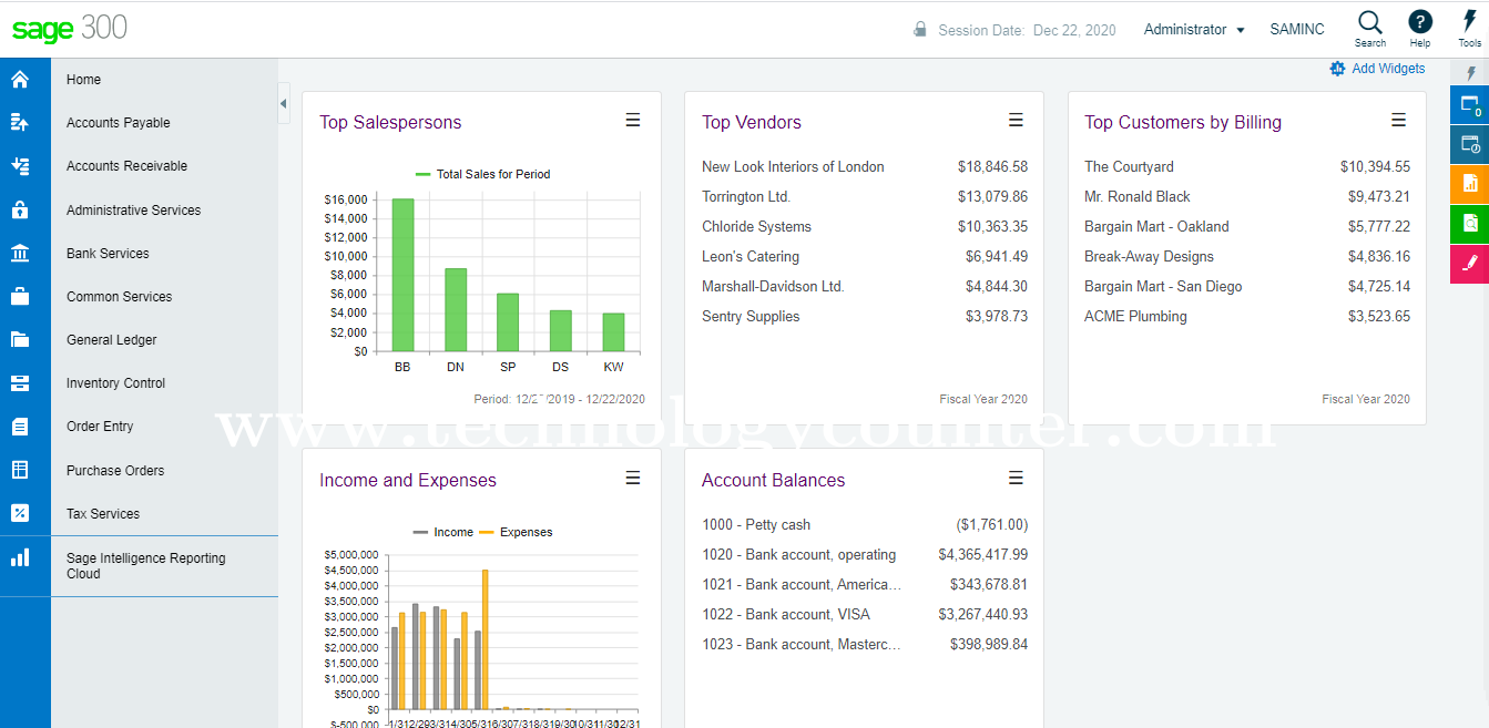 Sage 300cloud Screenshots