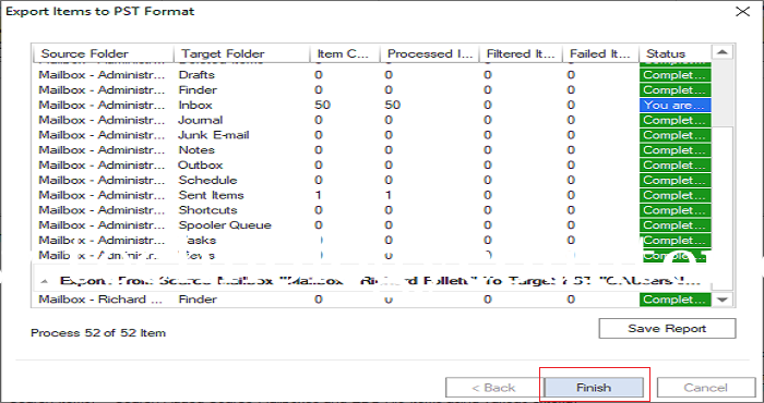 WholeClear Exchange Backup Screenshots