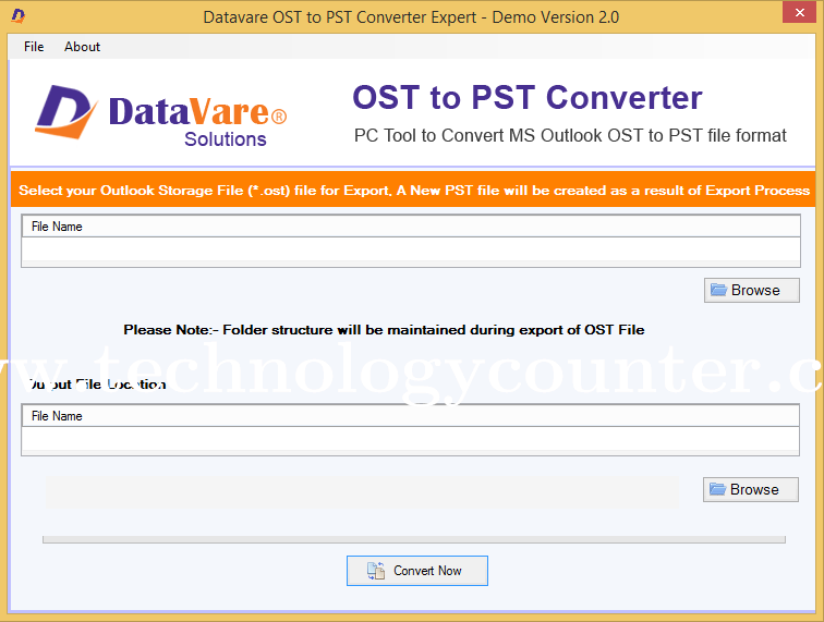 Datavare OST to PST Converter Expert Screenshots