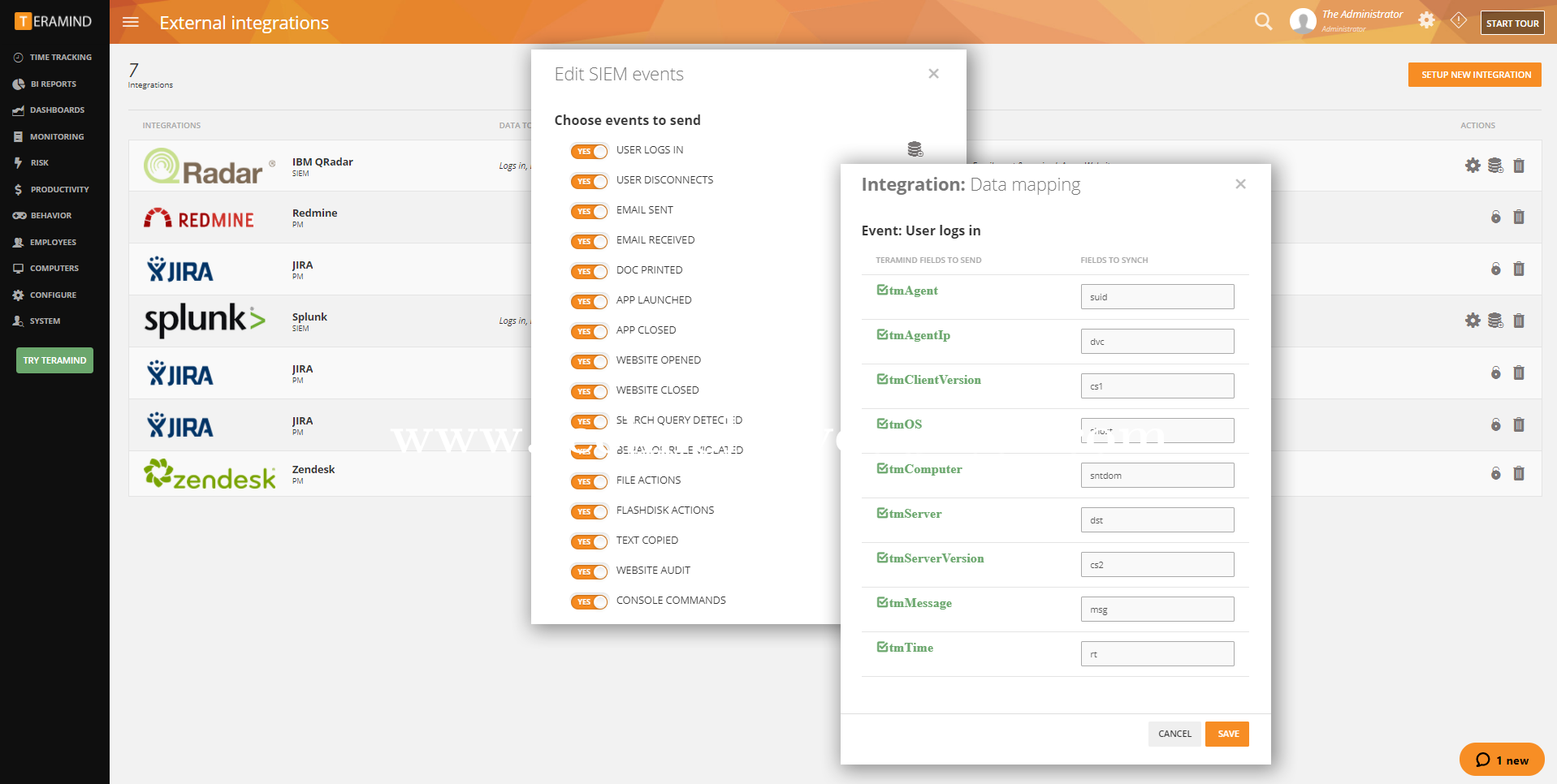 Teramind DLP Screenshots