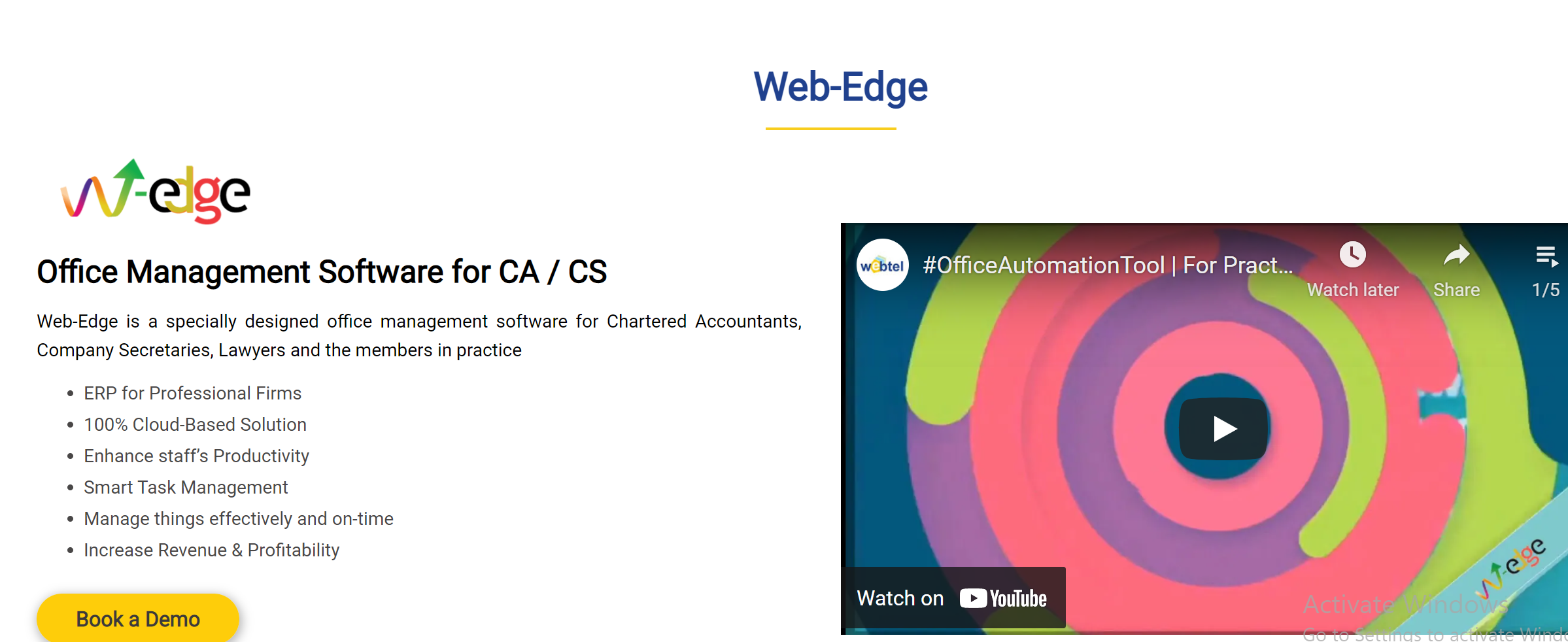 Web-Edge Screenshots