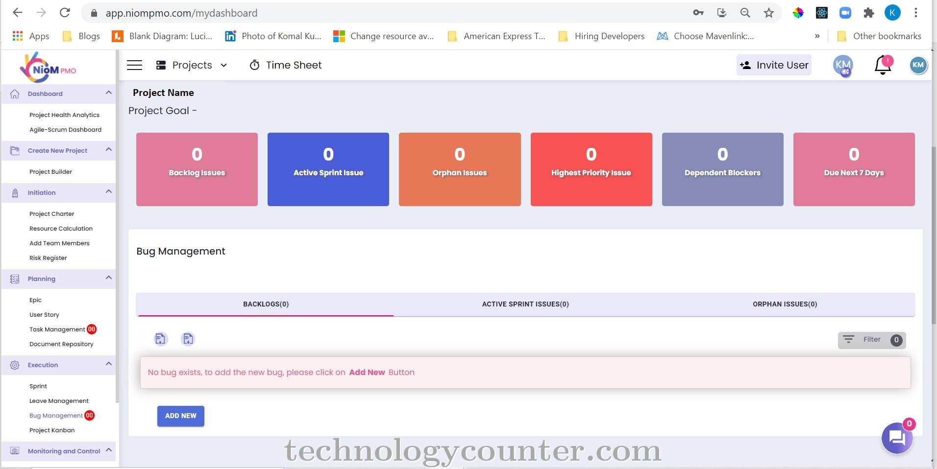 NioM PMO Screenshots