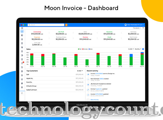 Moon Invoice Screenshots
