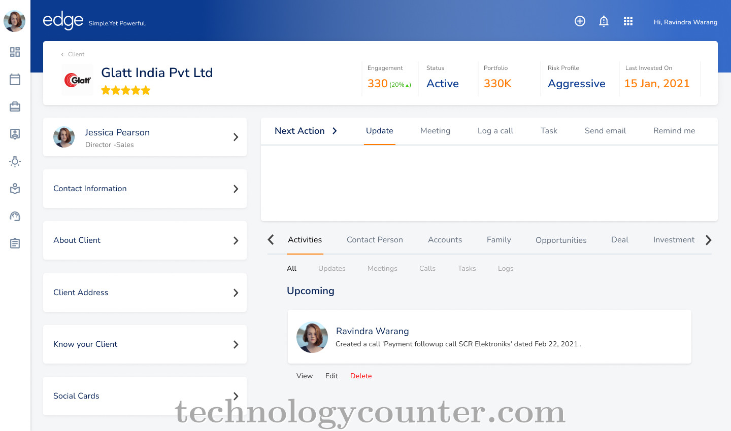edge CRM Screenshots