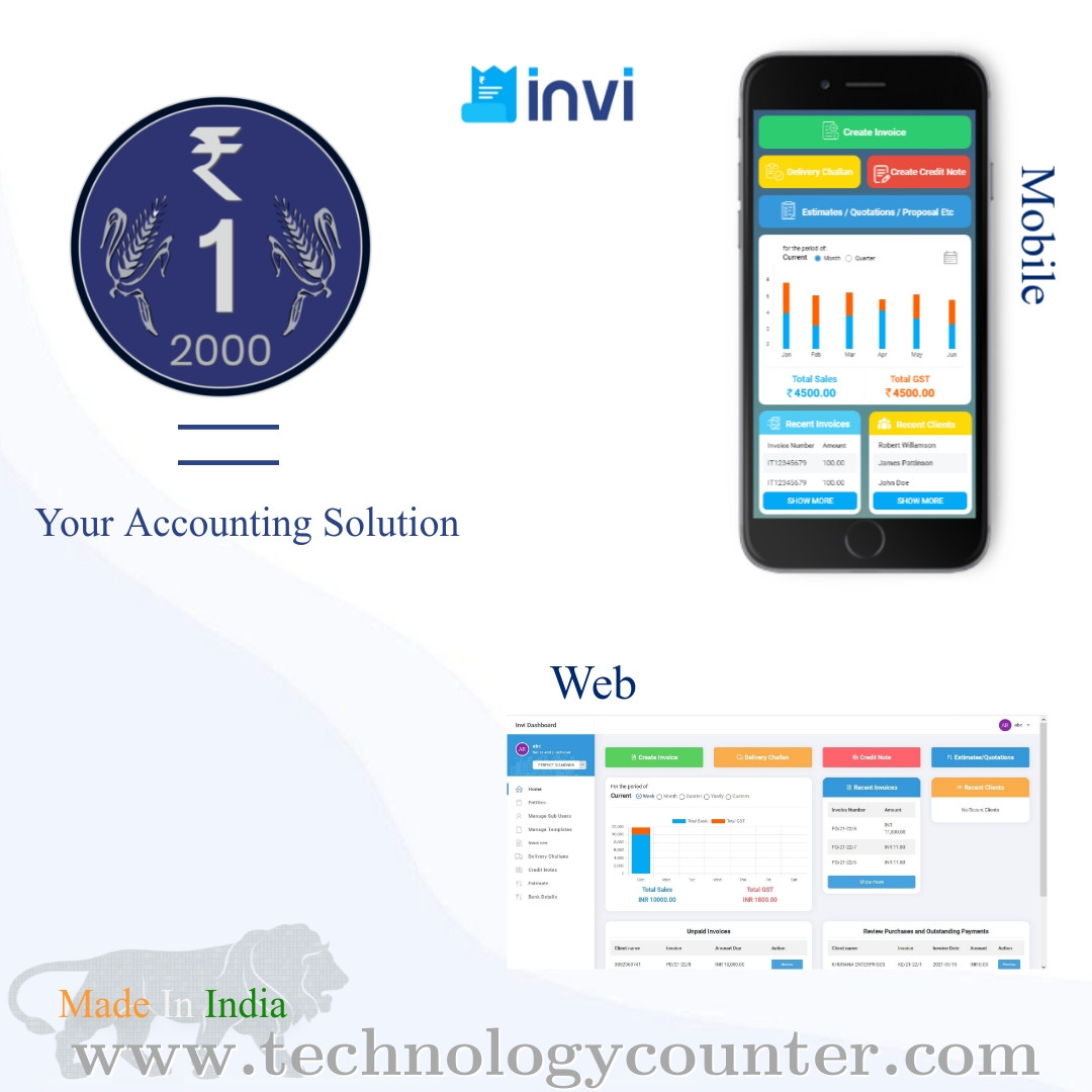 INVI Invoicing Screenshots