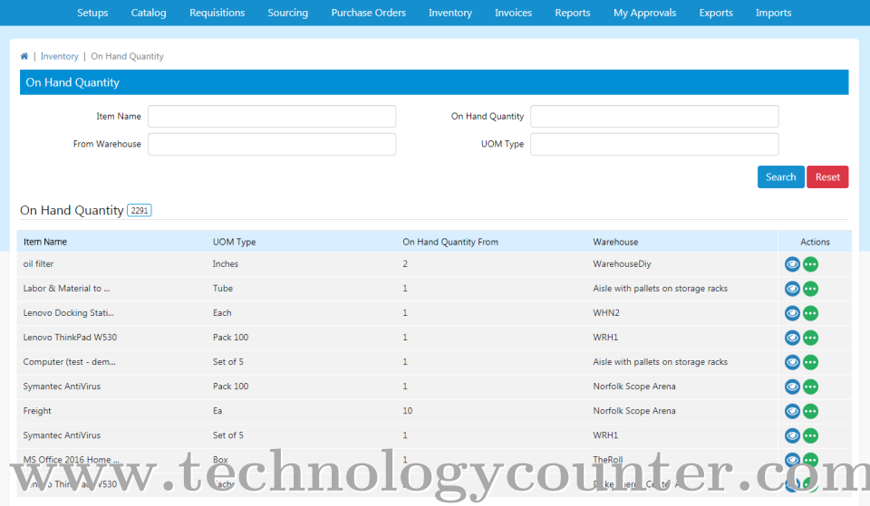 SutiProcure Screenshots