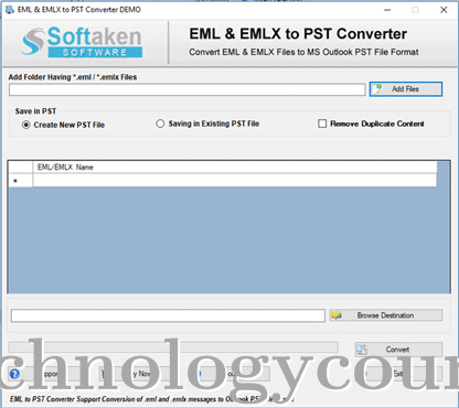 Softaken EML to PST Converter Screenshots