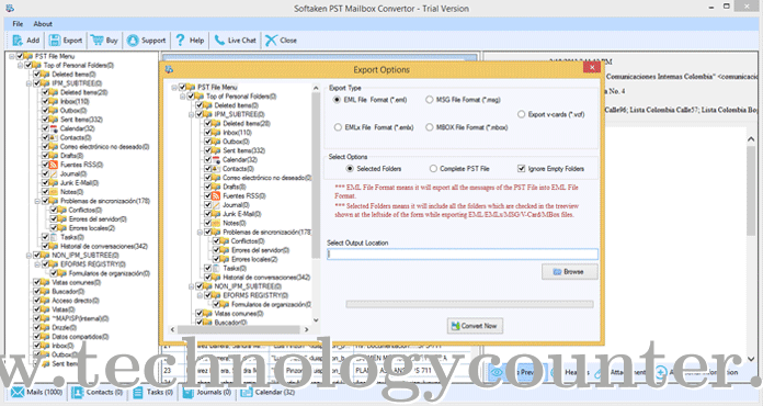 Softaken Outlook PST Converter Screenshots