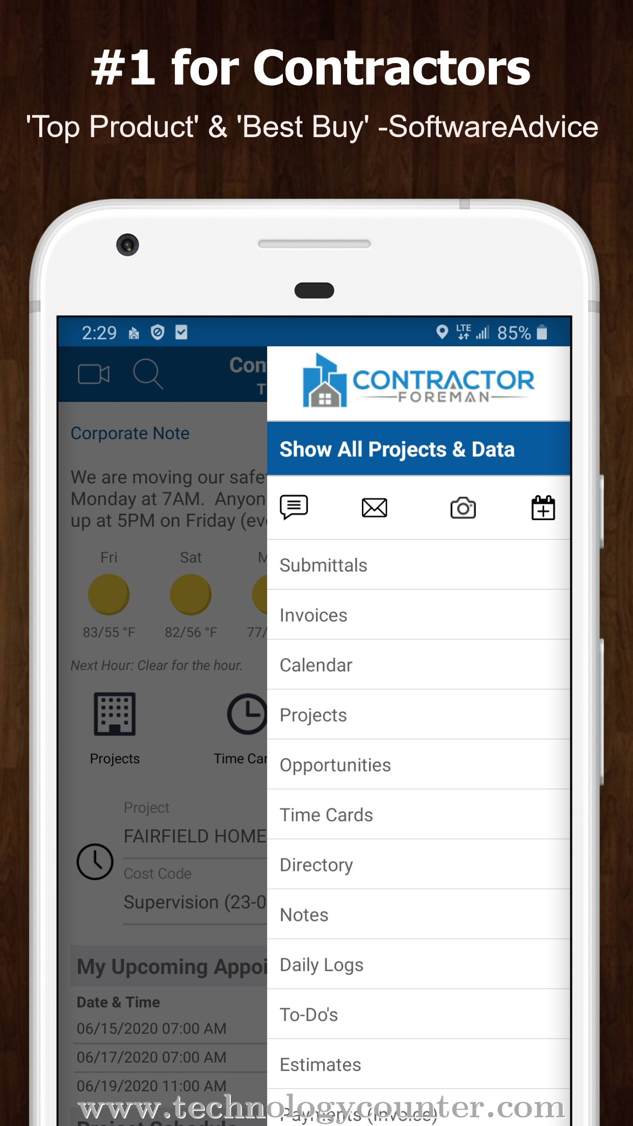 Contractor Foreman Screenshots