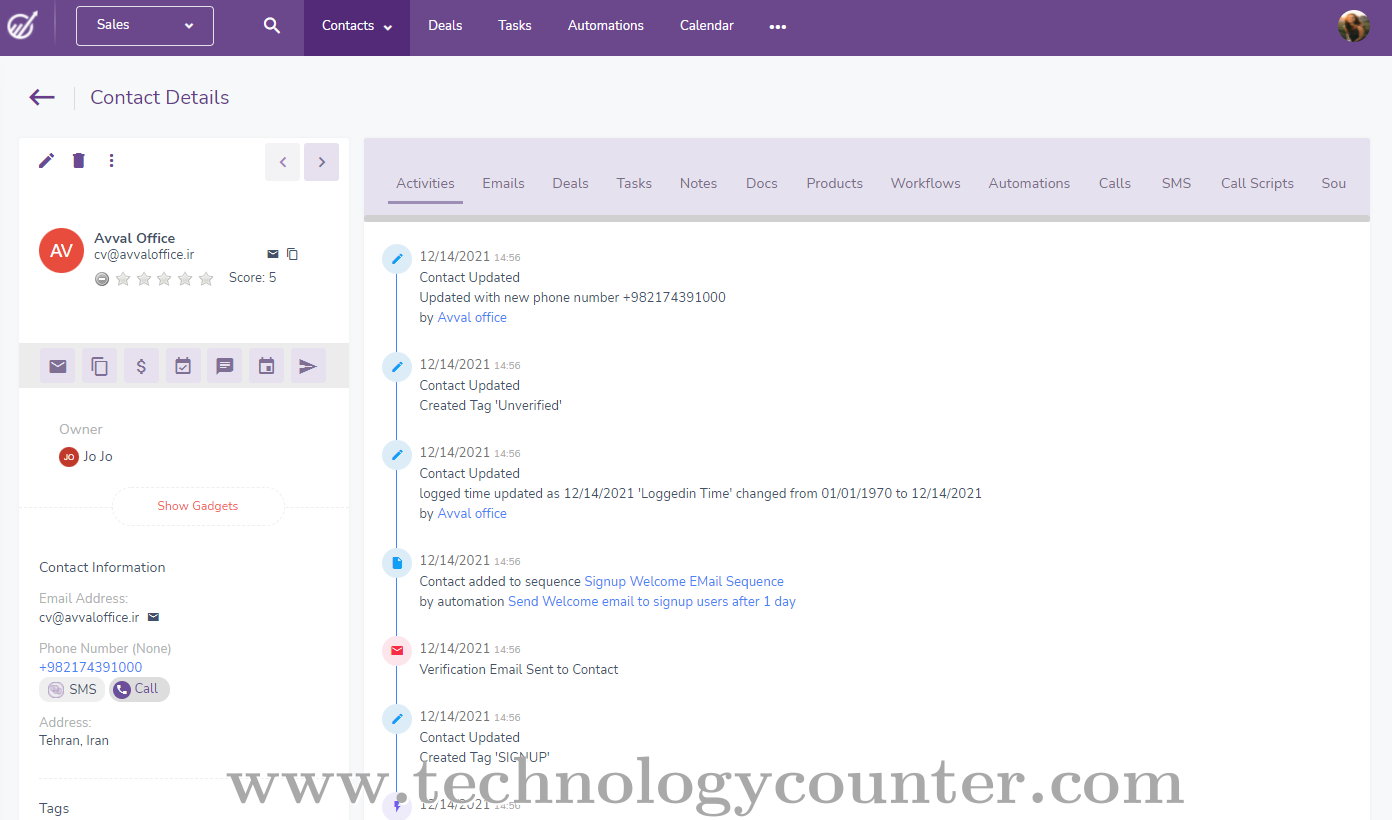 EngageBay Screenshots