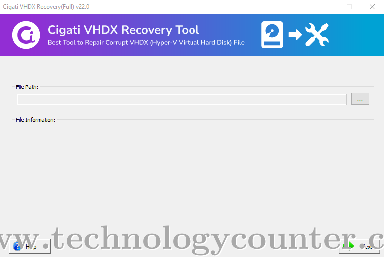 Cigati VHDX Recovery Screenshots