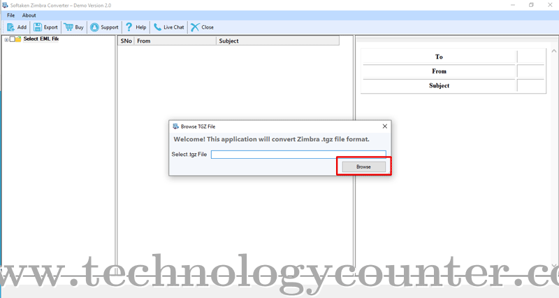 Softaken Zimbra Converter Screenshots