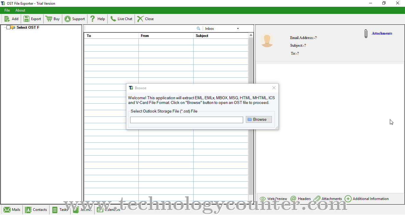 s Ground OST to PST Converter Screenshots
