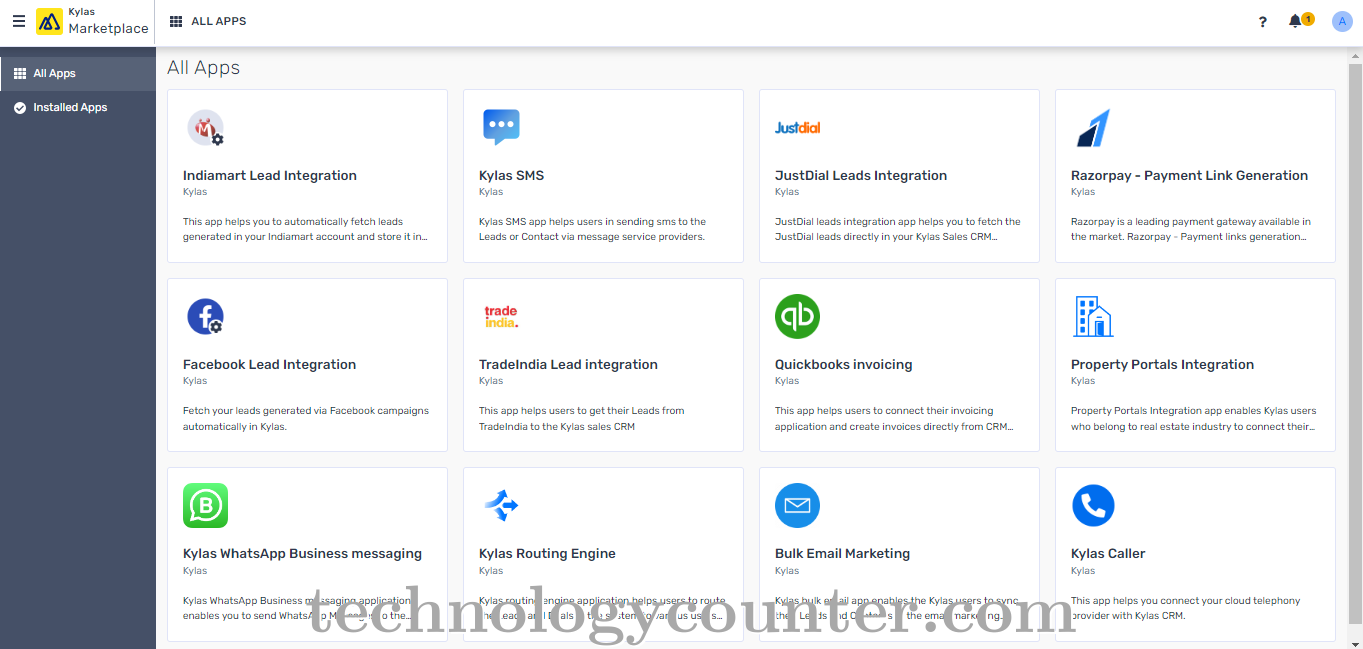 Kylas Sales CRM Screenshots