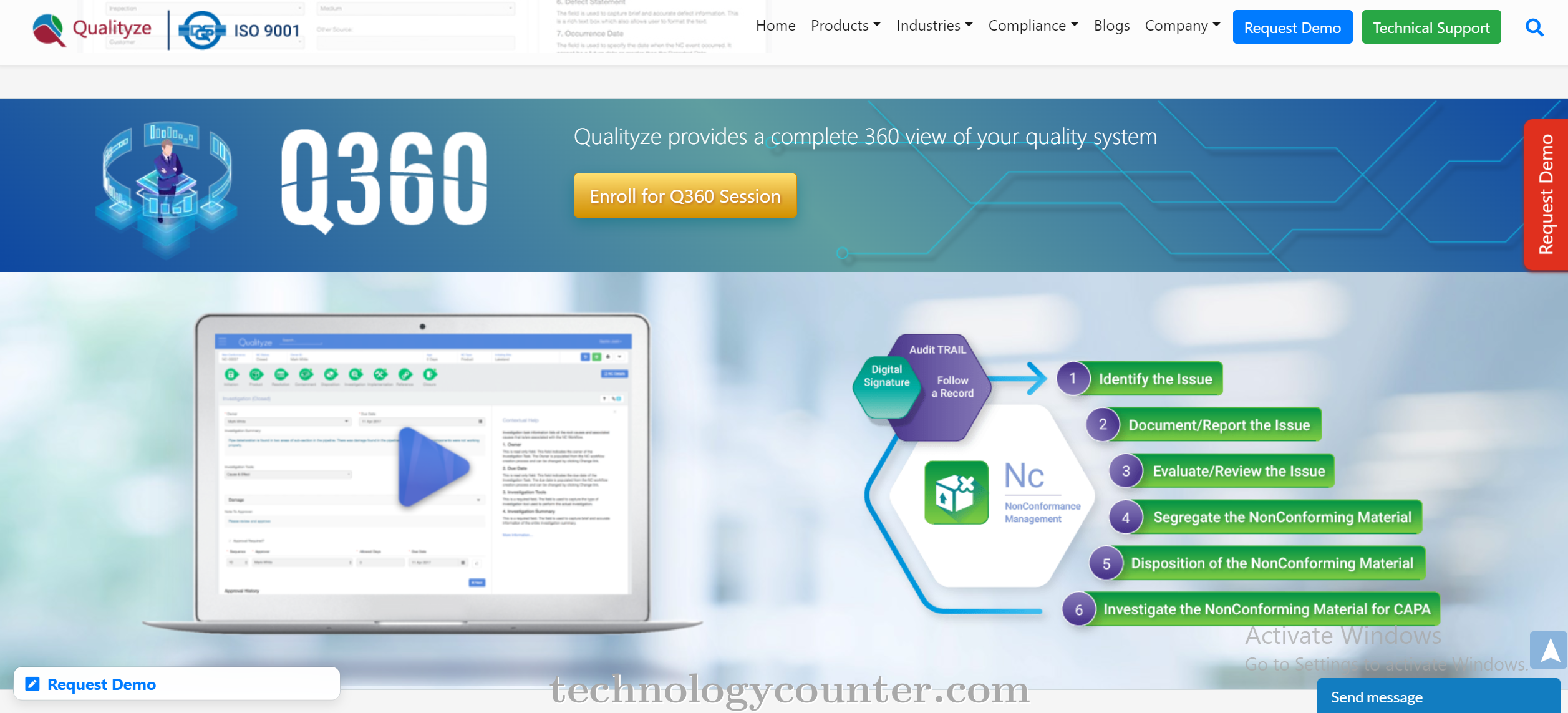 Qualityze Nonconformance Management Screenshots