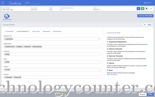 Qualityze ETM Screenshots