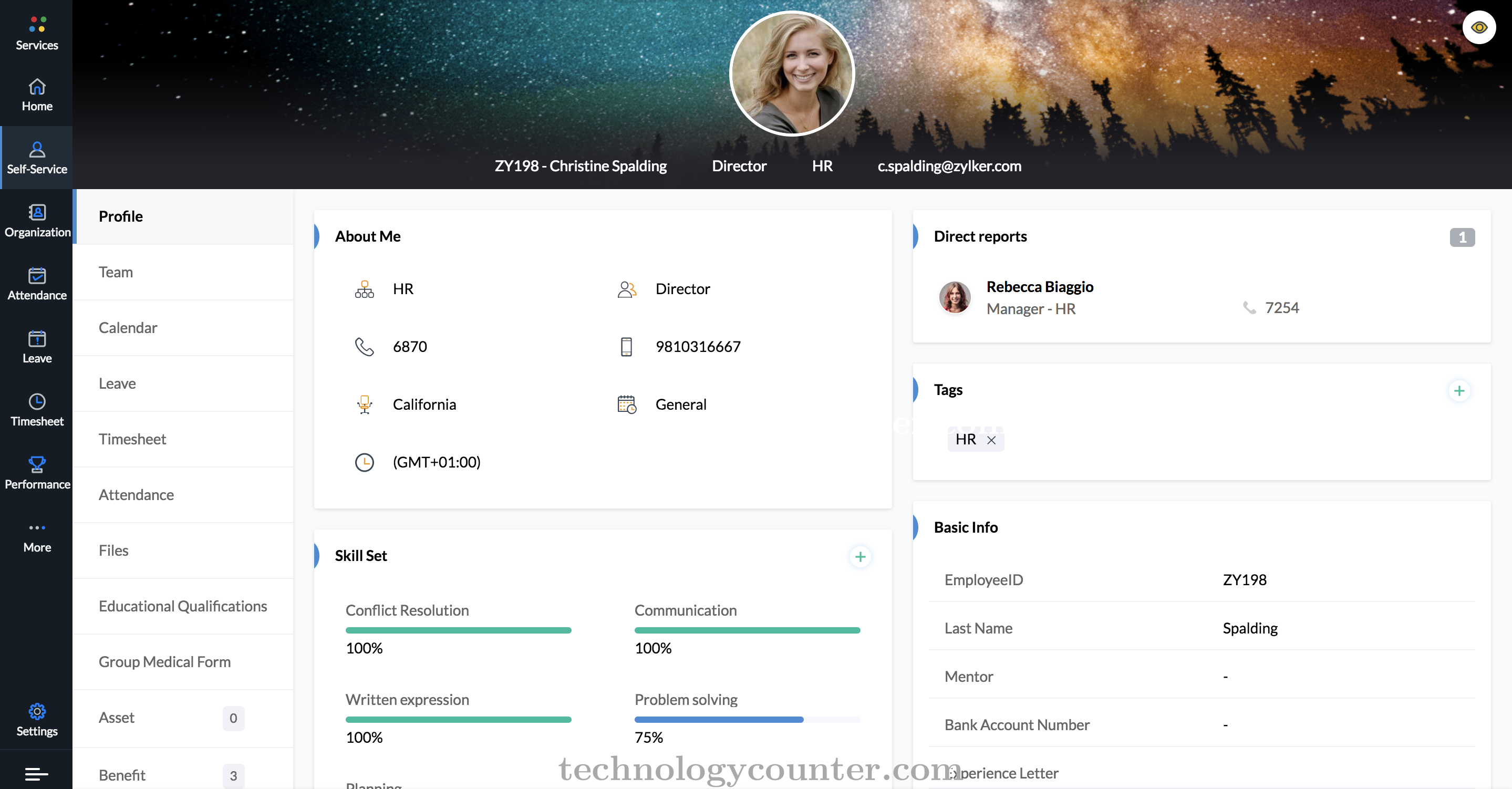 Zoho People Screenshots
