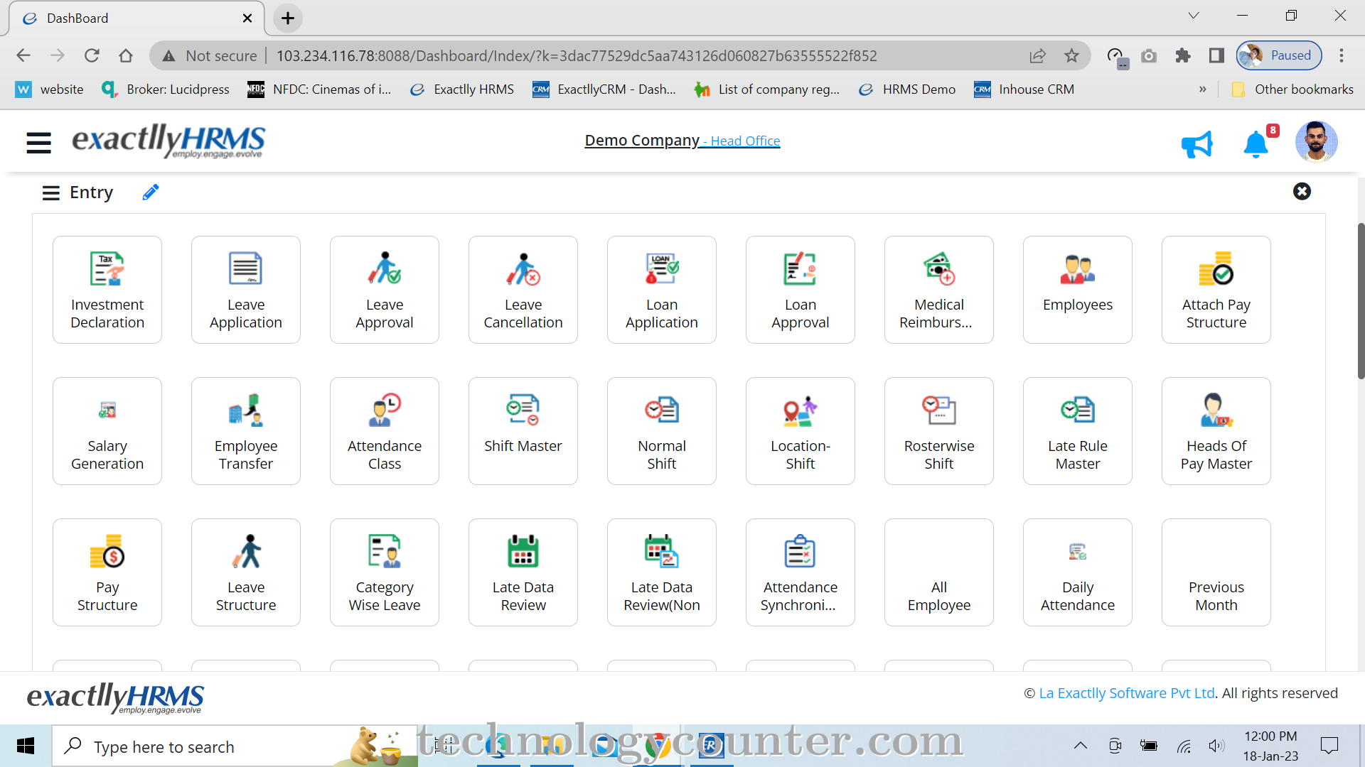 exactllyHRMS Screenshots