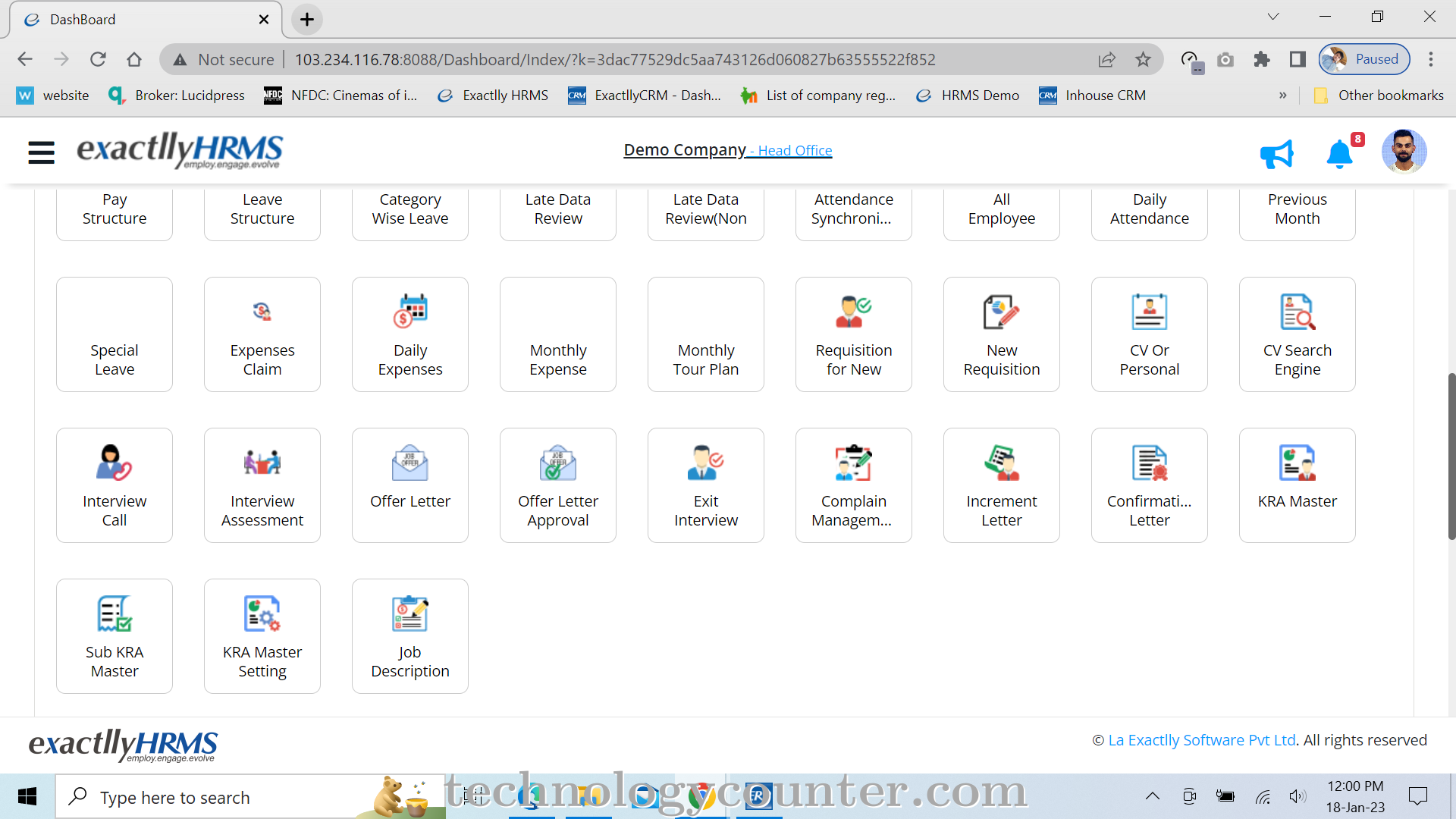 exactllyHRMS Screenshots