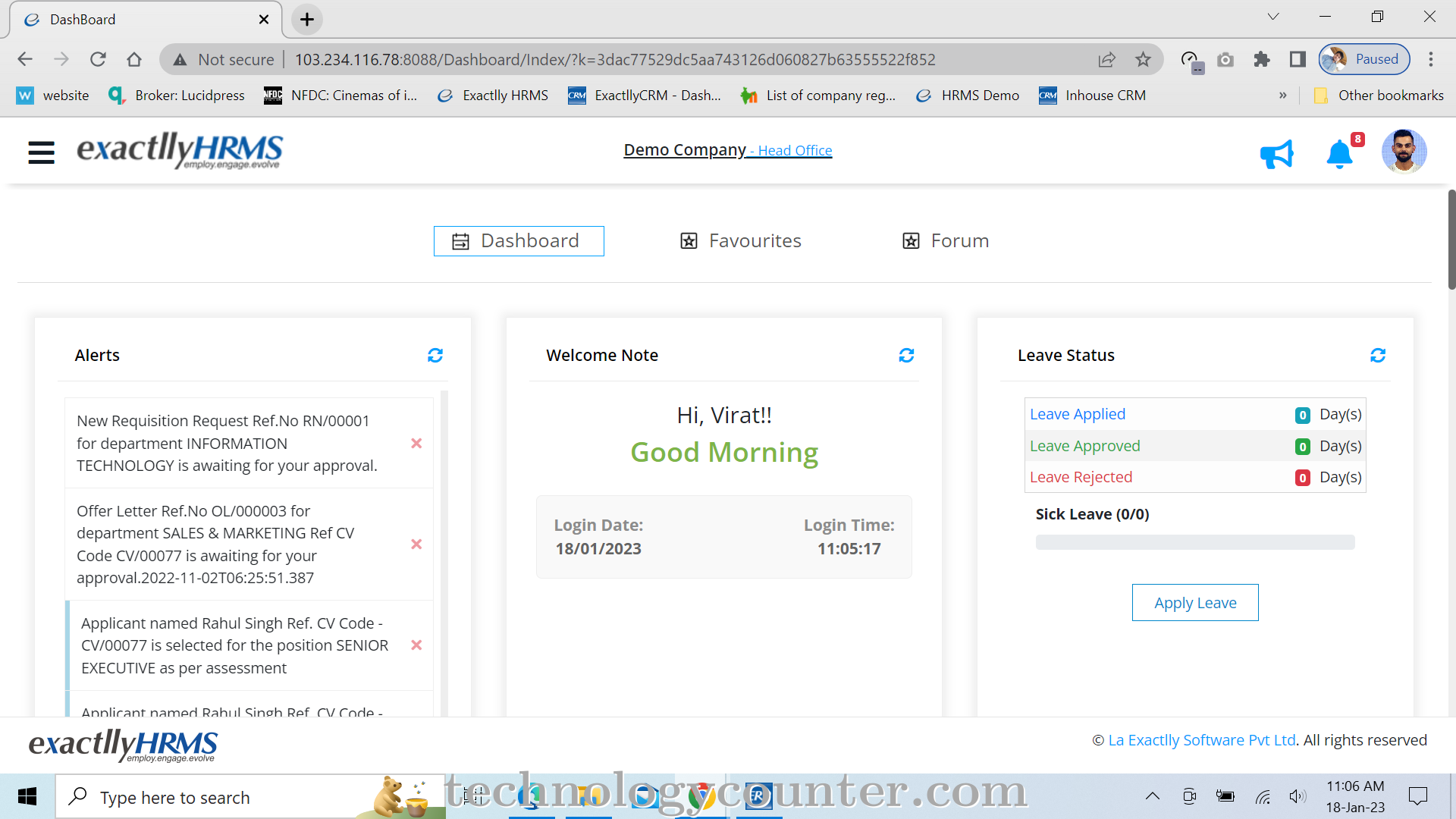 exactllyHRMS Screenshots