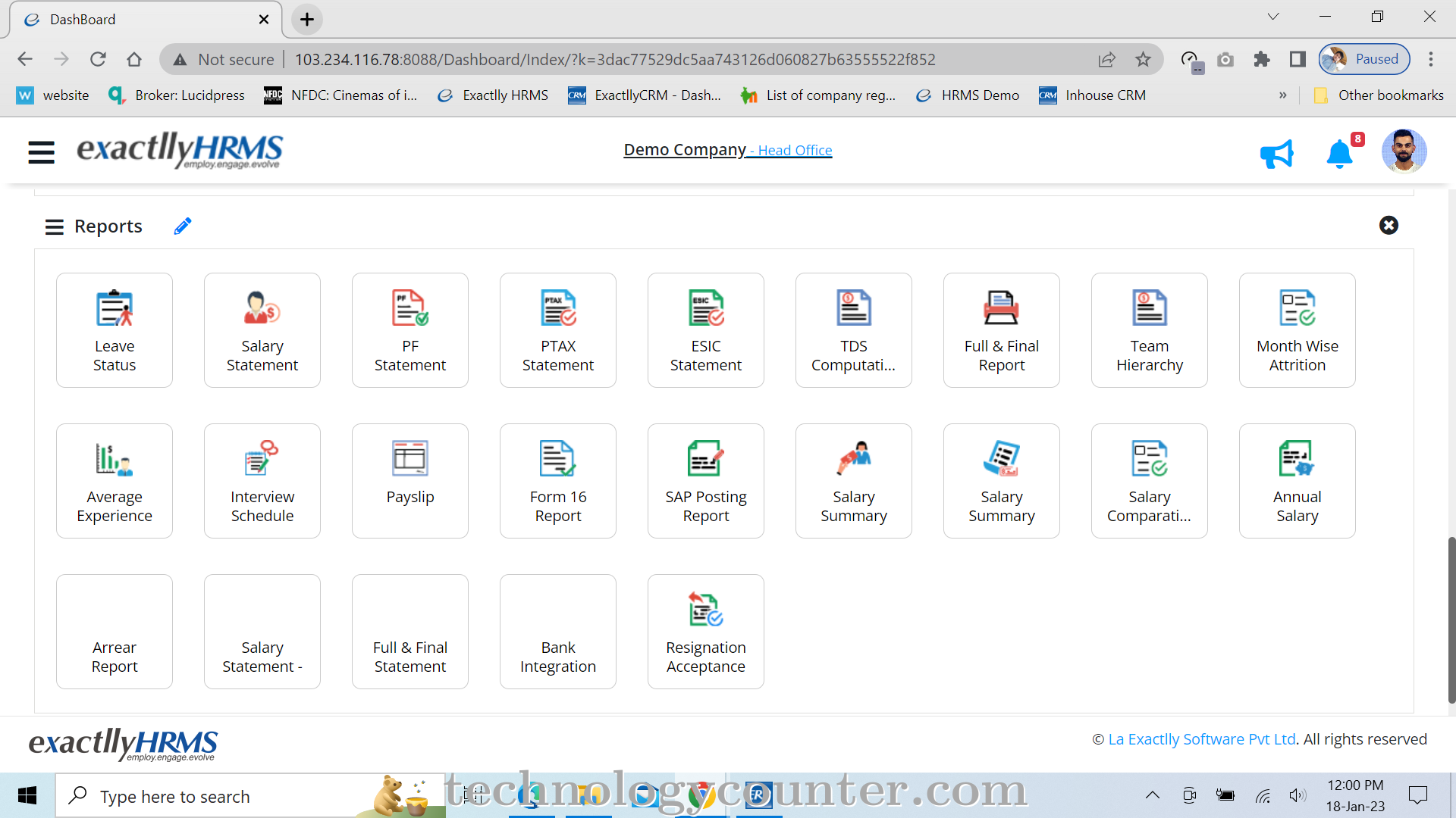 exactllyHRMS Screenshots