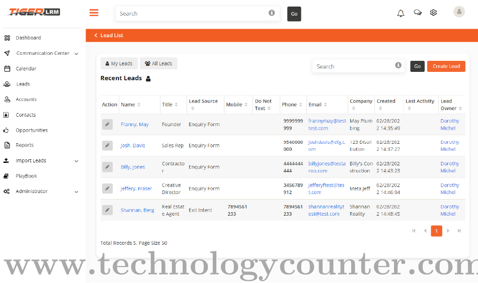 TigerLRM Screenshots