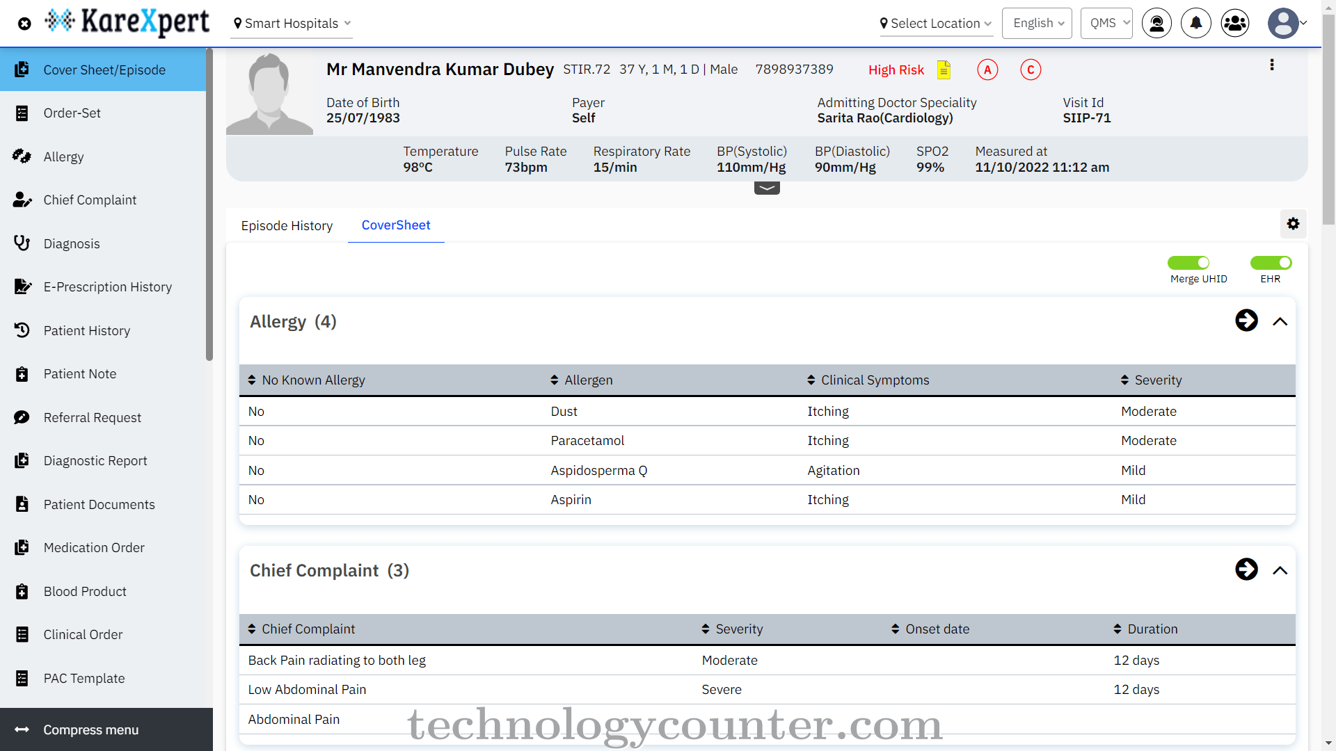 KareXpert EHR Screenshots