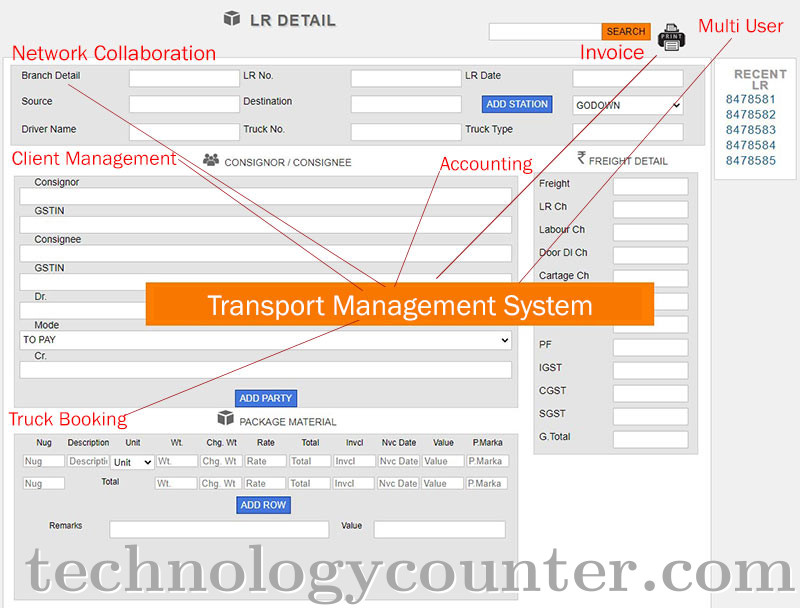 Bharat Transport Management Screenshots